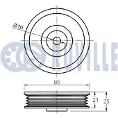 RUVILLE Traggelenk 915442 für Radaufhängung, Konusmaß 17,0 mm