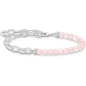 Thomas Sabo A2098-034-9-L17 Armband für Charms Silber und Rosafarbene Beads