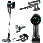 Domo DO244SV, Stabstaubsauger, Beutellos, Schwarz, Silber, 0,8 l, Rechteckig, Trocken