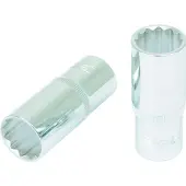 Ks Tools Werkzeuge-Maschinen GmbH 1/2" CHROMEplus 12-kant-Stecknuss, lang, 12mm, auf Hänger
