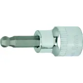 Ks Tools 3/8 CHROMEplus Bit-Stecknuss Innensechskant,Kugelkopf,6mm, auf Hänger