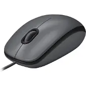 Logitech M100, Beidhändig, Optisch, USB Typ-A, 1000 DPI, Schwarz
