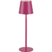 Selltec LED Tischleuchte Akku Touchdimmer Akku USB aufladbar, Kugelgelenk pink Außenbereich, Wohnzimmer, Schlafzimmer, Esszimmer, Küche, Badezimmer