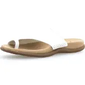 Gabor 03.700 Damen Pantoletten - Zehentrenner Pantolette weiß Freizeit NEU