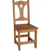 MiaMöbel Esszimmerstuhl Mexico Möbel 44x100x45 cm Landhausstil Massivholz Pinie Honig