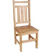 MiaMöbel Esszimmerstuhl Mexico Möbel 44x105x44 cm Landhausstil Massivholz Pinie Honig