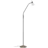 LINDBY Gwendolin Stehleuchte Nickel - , Gwendolin, Metallisch, für Wohnzimmer, Metall, Modern