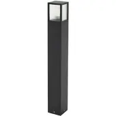 LUCANDE Wegeleuchte Klemens , dimmbar, schwarz, Aluminium, Modern, Außenleuchte