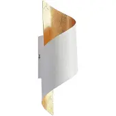 LINDBY Wandleuchte Desirio, weiß/gold, 35cm, E14, Metall