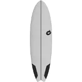 Torq Surfboard Softboard EVA 6.10 Mod Fish Grau