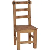 MiaMöbel Esszimmerstuhl Mexico Möbel 46x100x44 cm Landhausstil Massivholz Pinie Honig