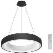 Azzardo LED-Pendelleuchte Sovana, 55 cm, dimmbar, schwarz, AZ2728, 50 W, 2750 lm, 3000–6500 K, Schutzart IP20, schwarz