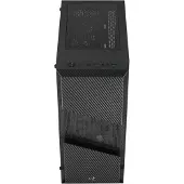Aerocool Menace Saturn FRGB, Midi Tower, PC, Schwarz, ATX, micro ATX, Mini-ITX, ABS Synthetik, SPCC, Stahl, 15,7 cm