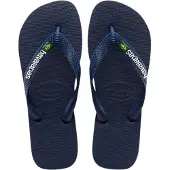 Havaianas Flip Flops Brasil Logo Navy Blau-Schuhgröße 41 - 42