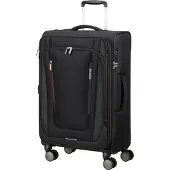 American Tourister Wanderlite Spinner M - Erweiterbar 73/81 Liter - 68x43x29/32 cm - shadow black