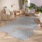 Little Olly Puzzlematte - Alfie Sprinkles Grau 120x180cm