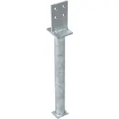 GAH Alberts T-Pfostenträger 130x500x80x90mm Stahl roh feuerverzinkt