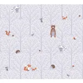 A.S. Création Vliestapete "Little Love" Motiv abstrakt naturalistisch glatt Kindertapete Tapete Wald Tapeten Kinderzimmer Schlafzimmer Design Büro