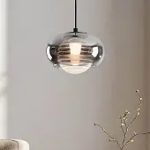LumenXL Hängelampe Amani aus Rauchglas mit 3-Stufen-Dimmer