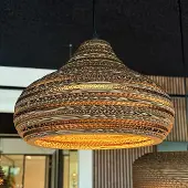 LumenXL Hängeleuchte aus Karton - Lena