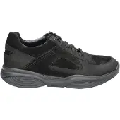 Xsensible SWX23 Herren Bequemschuhe, Leder/Textil, Schwarz, Wechselfußbett - Herrenschuhe Sneaker / Schnürschuh, Schwarz, leder/textil (stretchleder)&nbsp