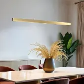 LumenXL Minimalistische Pendelleuchte Ami mit 3-stufig dimmbaren LEDs - gold