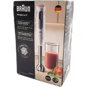 Braun MultiQuick 5 MQ 50001 M, Pürierstab, 1,2 m, 1000 W, Grau, Weiß