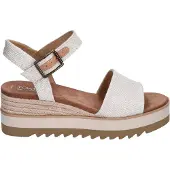 Toms Diana Sandalen Touwzool - Wit - Maat 39