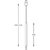 Zuma Line Deckenleuchte Hängeleuchte Innenleuchte Tuba silber Loya P0461-01A-F4F4