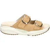 Xsensible Mykonos Pantolette, Damen, Leder, Camel, bequeme Pantolette - Damenschuhe Pantolette / Zehentrenner, Braun, leder&nbsp