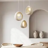 LumenXL Wabi Sabi Hängeleuchte Yoru mit 3 Lichtpunkten inkl. G9 Leuchtmittel