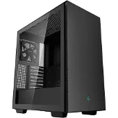 DeepCool CH510, Midi Tower, PC, Schwarz, ATX, EATX, micro ATX, Mini-ATX, ABS, SPCC, Gehärtetes Glas, Heimbüro