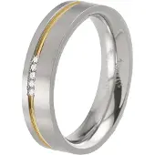 Boccia 0149-04 Damenring Titan Bicolor mit Diamanten