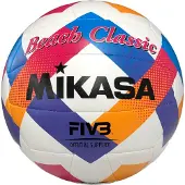 MIKASA Piłka siatkowa plażowa Beach Classic biało-niebiesko-różowa BV543C-VXA-O (5)