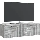 vidaXL Wandmontierter TV-Schrank Betongrau 98 x 41 x 30 cm