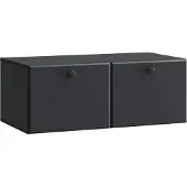 vidaXL Wandmontierter TV-Schrank 78,5 x 41 x 30 cm Schwarz
