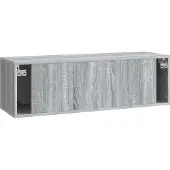 vidaXL Wandmontierter TV-Schrank 98 x 31 x 30 cm Sonoma-Grau