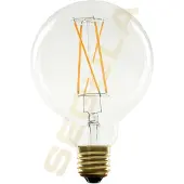 Segula LED Globe 95 scherbensicher klar E27 5W 2200K dimmbar