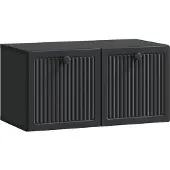vidaXL Wandmontierter TV-Schrank Schwarz 59,5 x 31 x 30 cm