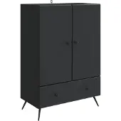 vidaXL Sideboard Schwarz 66 x 34,5 x 95 cm Holzwerkstoff