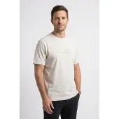 Napapijri T-Shirt Herren Box Logo 1 White Whisper-L