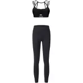 Yeaz HORIZON Sport-Top mit Cut-Outs, Raffung und gekreuzten Bändern für perfekten Support