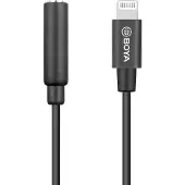 Boya BY-K3 3,5 mm weibliches Blitzadapterkabel TRRS zu männlich