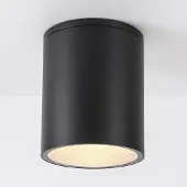 LumenXL Deckenstrahler für außen Vanna rund - Schwarz