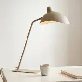 LumenXL Tischleuchte Virello in Sandbeige mit verstellbarem Schirm
