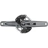 Sram Gx Eagle T-type Dub 55 Mm Wide 2-guards Dm Kurbelgarnitur Mit Leistungsmesser