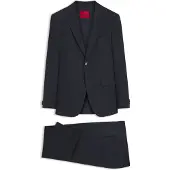 HUGO Zweiteiliger Extra Slim-Fit Anzug aus gemustertem Gewebe Grösse 102
