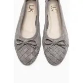 Forever & Always Nopos Leder Cap-Toe Ballerina