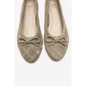Forever & Always Nopos Leder Cap-Toe Ballerina
