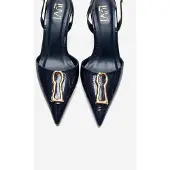 Prologue Yvella Schnalle Spitzer Zehenbereich Stiletto Pumps